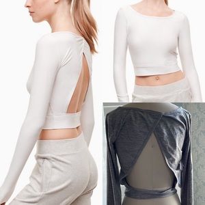 Aritzia The Constant ‘Dawn’ Grey Long Sleeve T-shirt size L